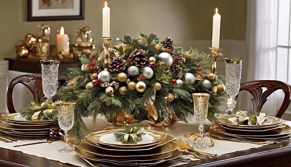 stylish christmas table settings