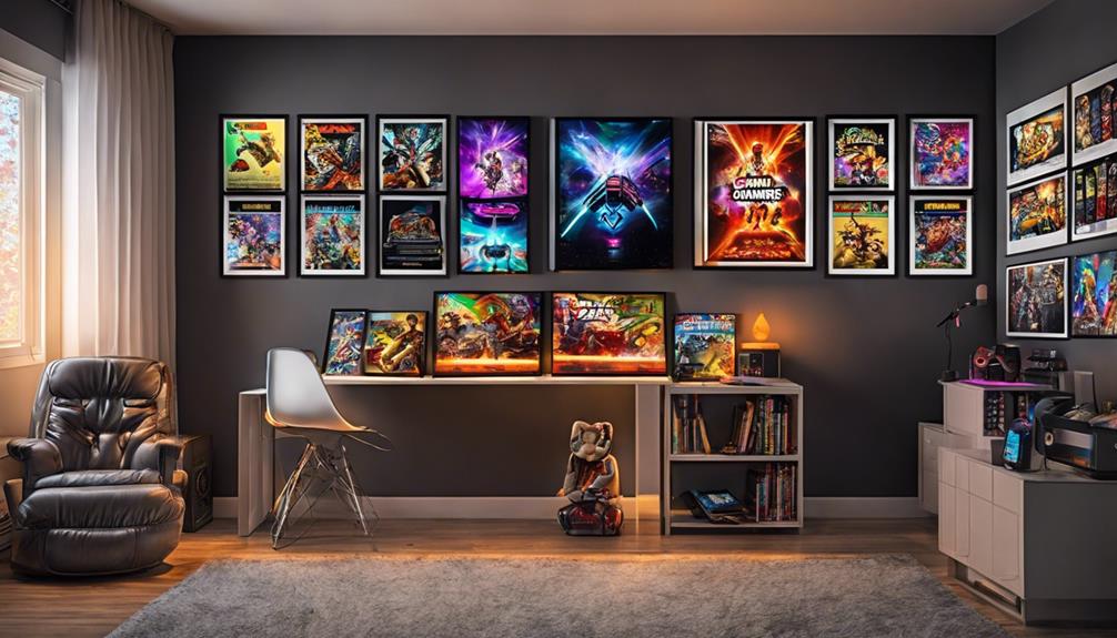stylish gaming room accents