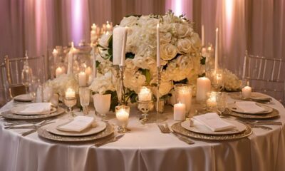 stylish wedding table setting