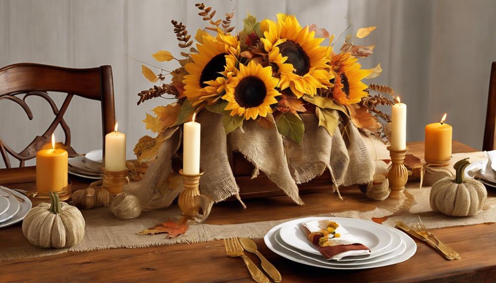 sunflower table decor ideas