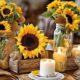 sunflower table decor tutorial