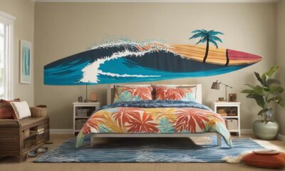 surfboard themed room decor ideas