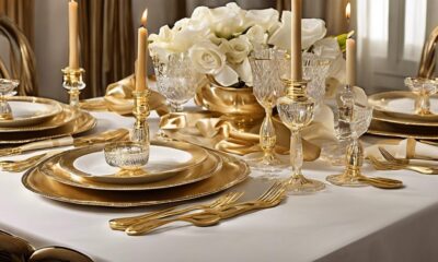 table decor essentials in gold