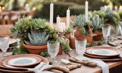 terracotta wedding table decor
