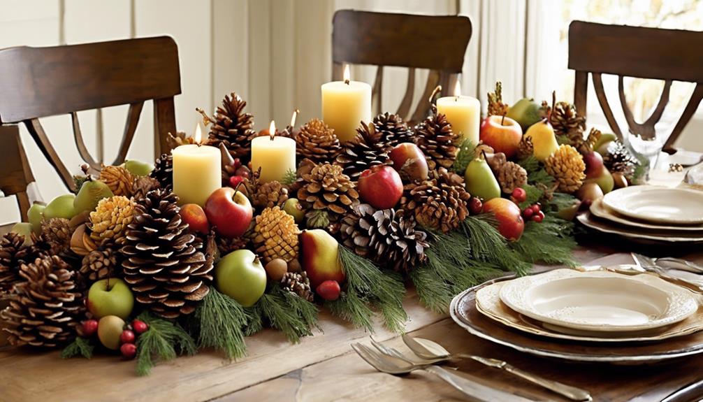 winter table decoration idea
