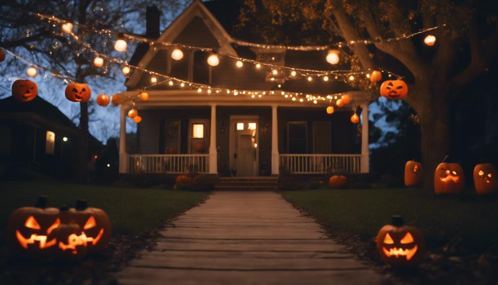 captivating evening illumination display