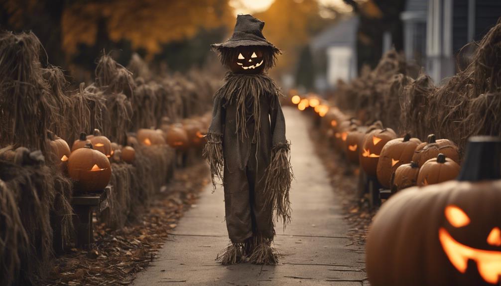 creepy cornfield haunting scarecrows