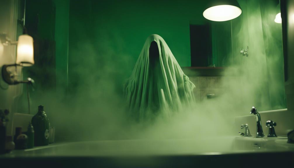 eerie bathroom ghost sighting