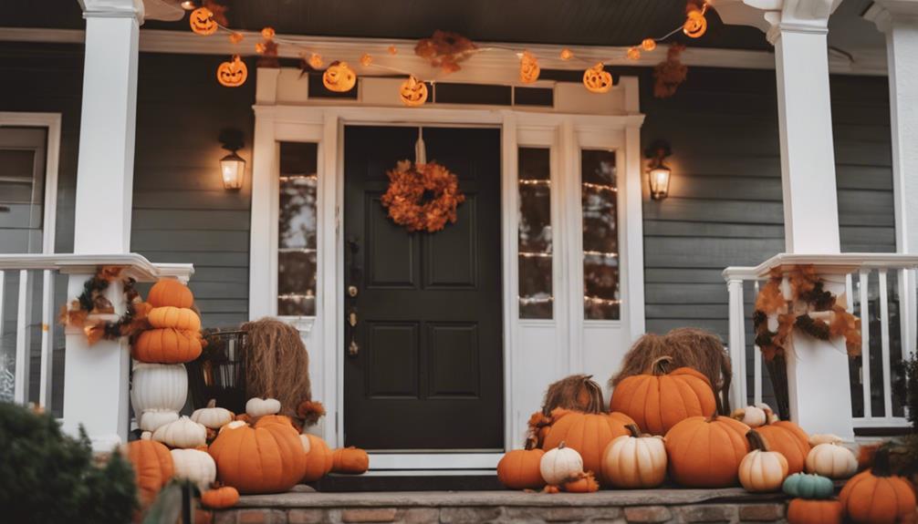 fall themed decorations in store