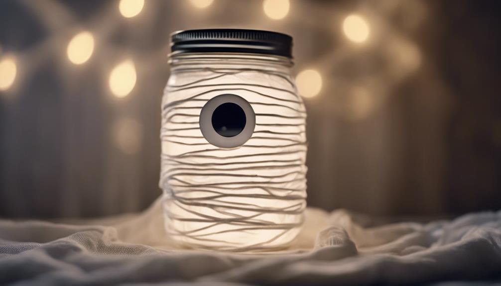 glowing mummy jar craft