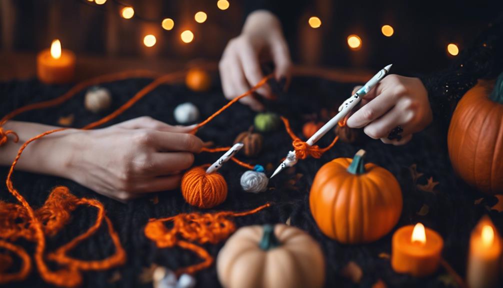 halloween garland crafting fun