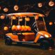 halloween golf cart decorations