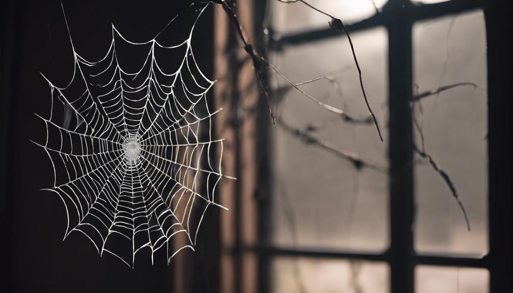 intricate spider web design