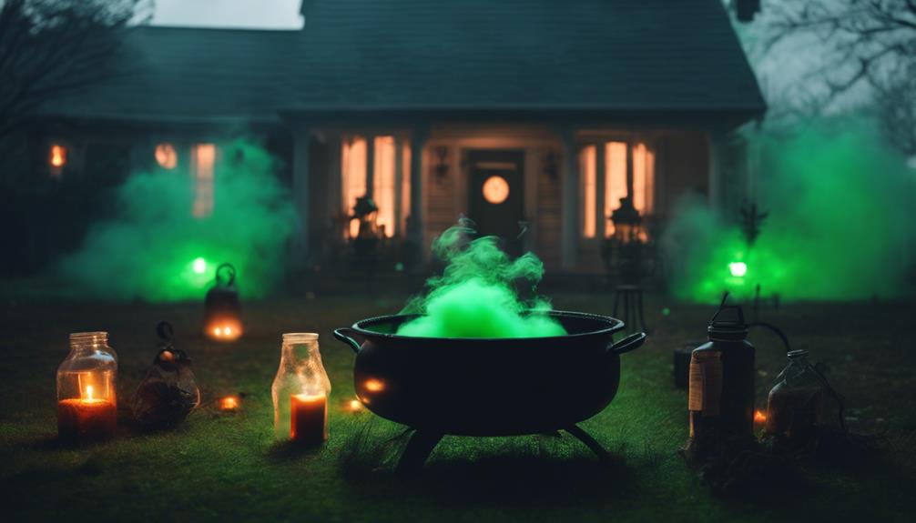 magical cauldron brewing potion