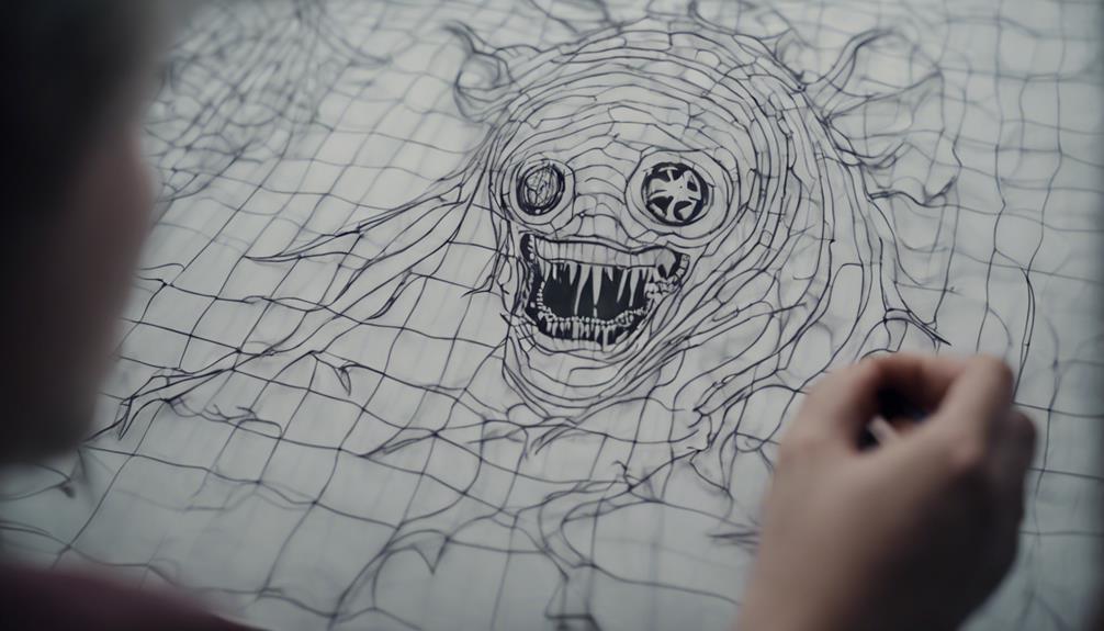monster design sketching process