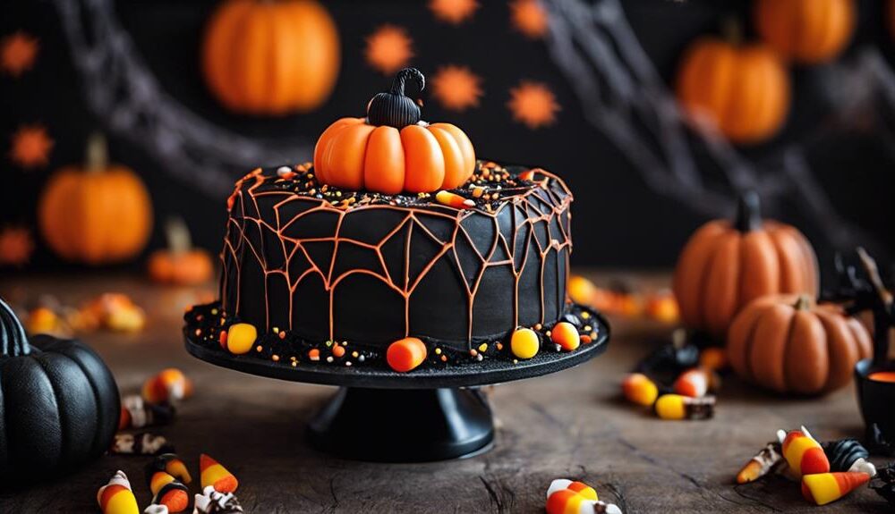 simple halloween cake decorating