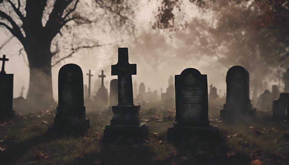 spooky halloween graveyard decorations