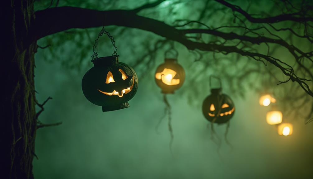 spooky halloween lantern decorations