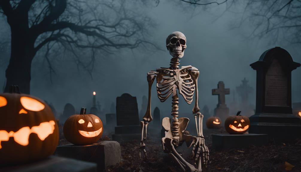 spooky halloween lawn display