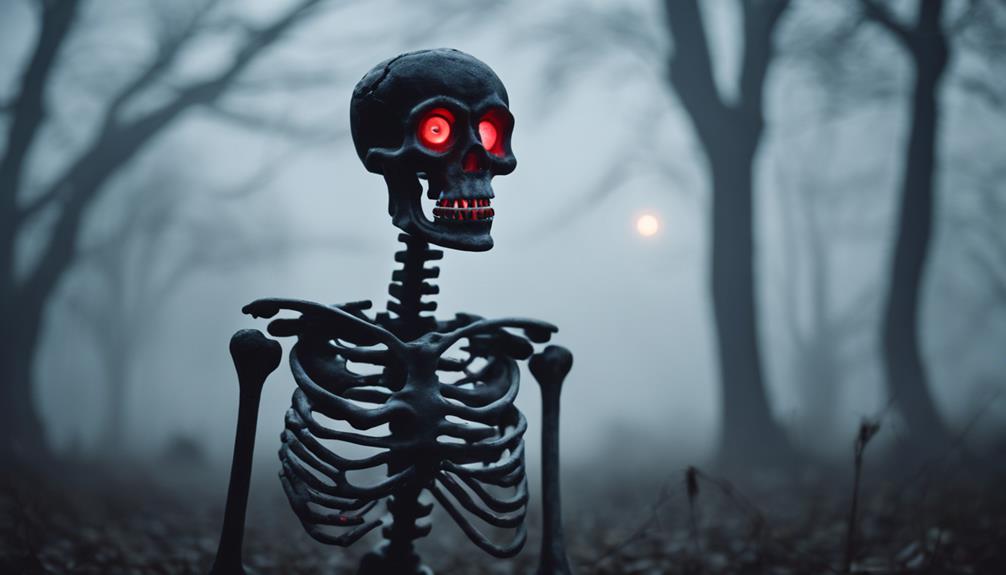 spooky halloween skeleton decorations