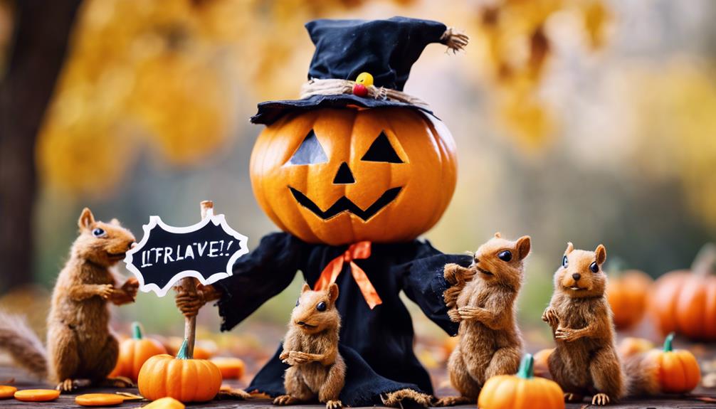 spooky scarecrow halloween antics