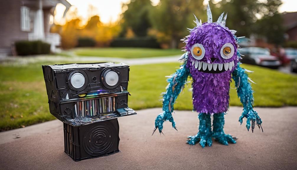 upcycled monster art project