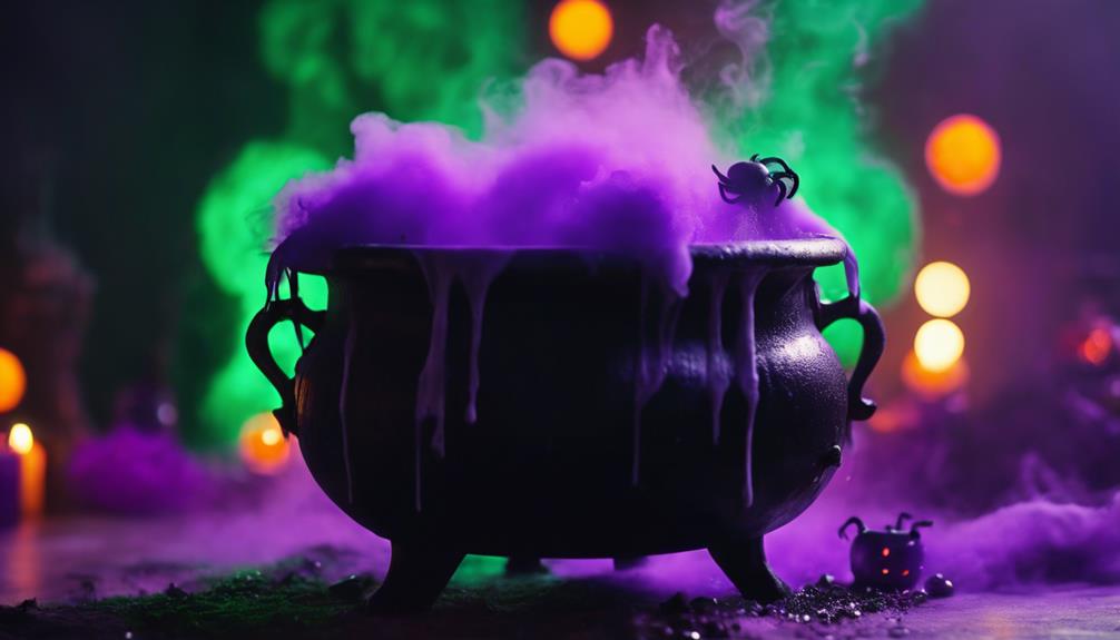 witch s cauldron and fog