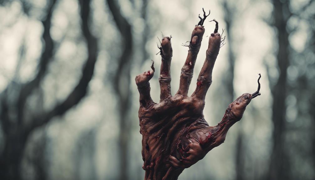 zombie hand halloween decoration