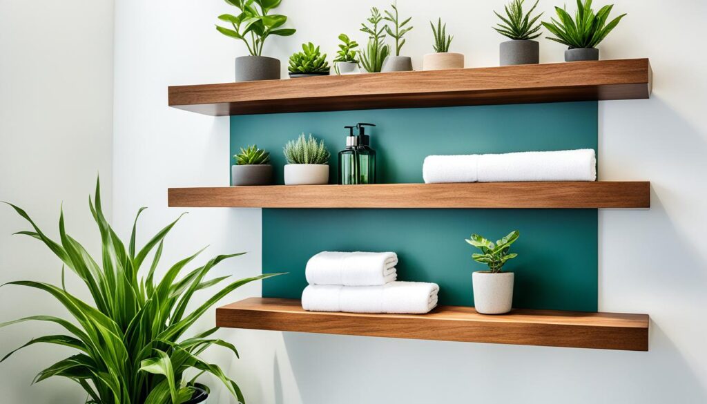 bathroom shelving