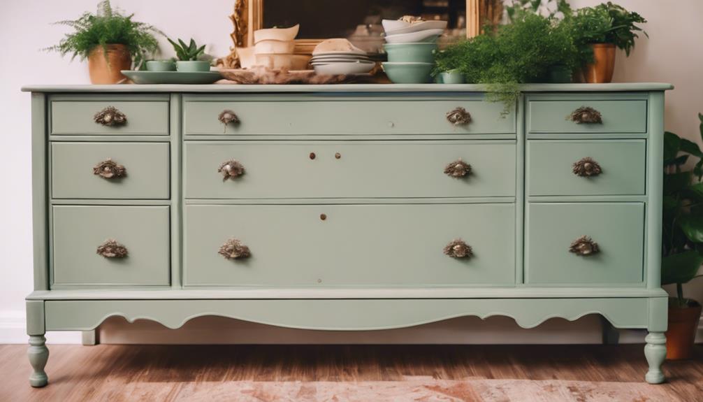 buffet table into desk