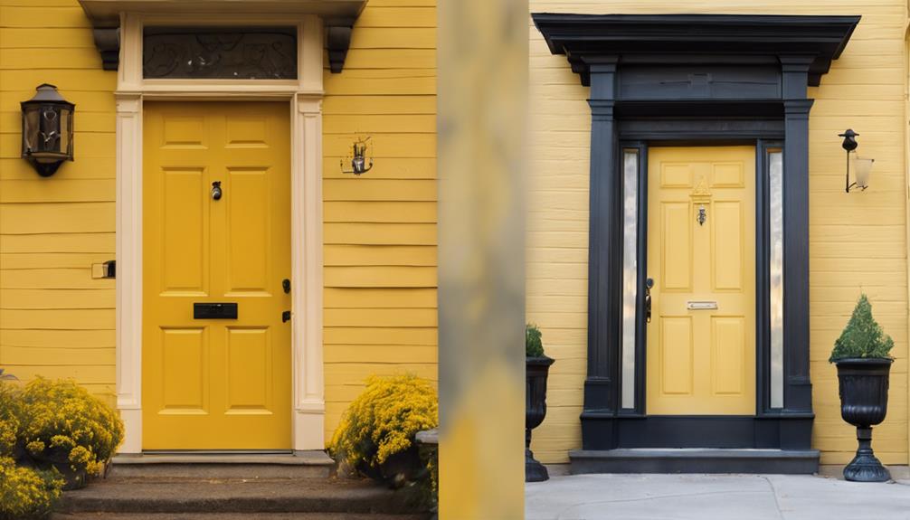 choosing yellow front door
