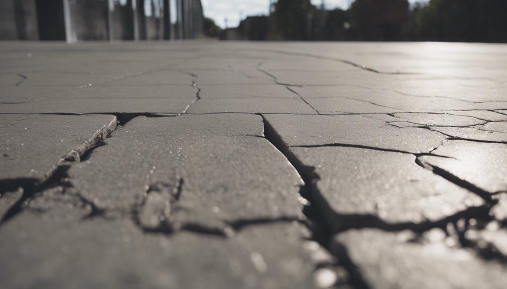 covering wide concrete cracks