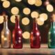 creative holiday bottle decor