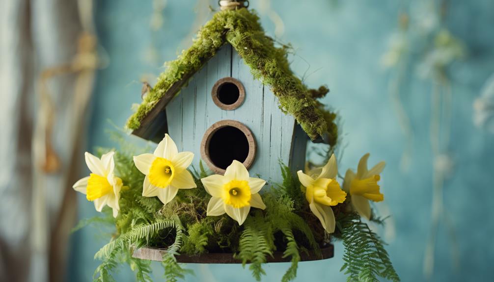 decorating with a birdhouse