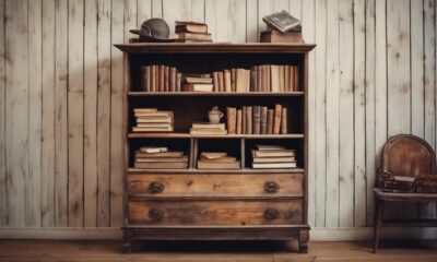 dresser to bookshelf transformation
