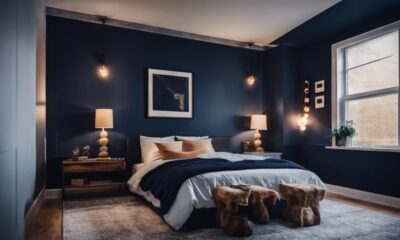 elegant blue accent walls