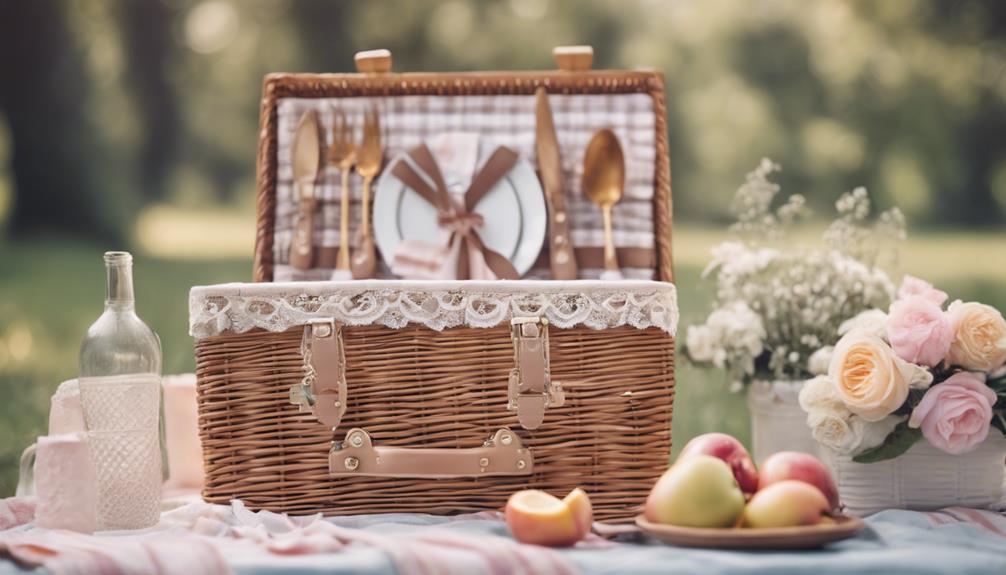 elegant picnic basket makeover