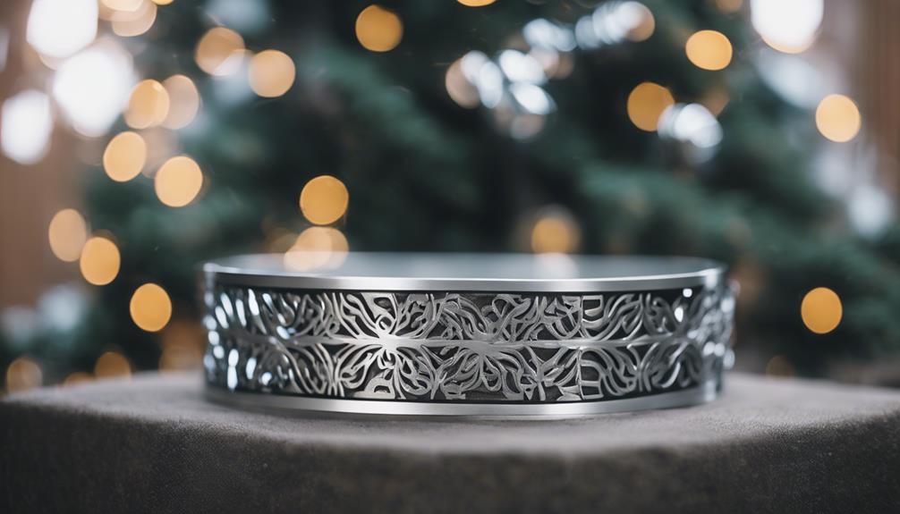 elegant silver tree accessory