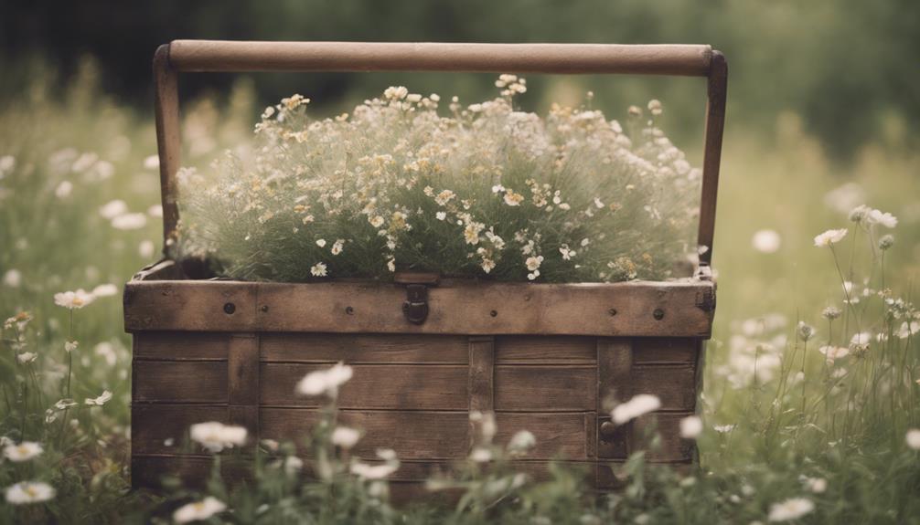 hang wooden sign on basket