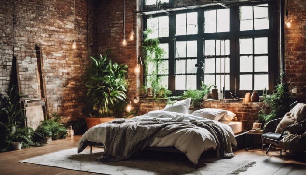 modern industrial bedroom design