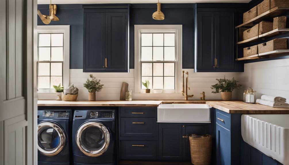 nautical laundry room makeover
