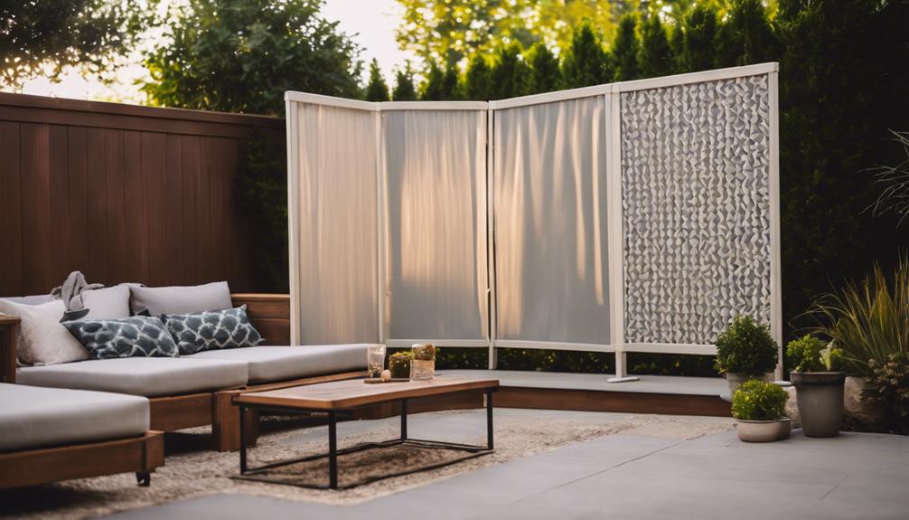outdoor privacy screen options