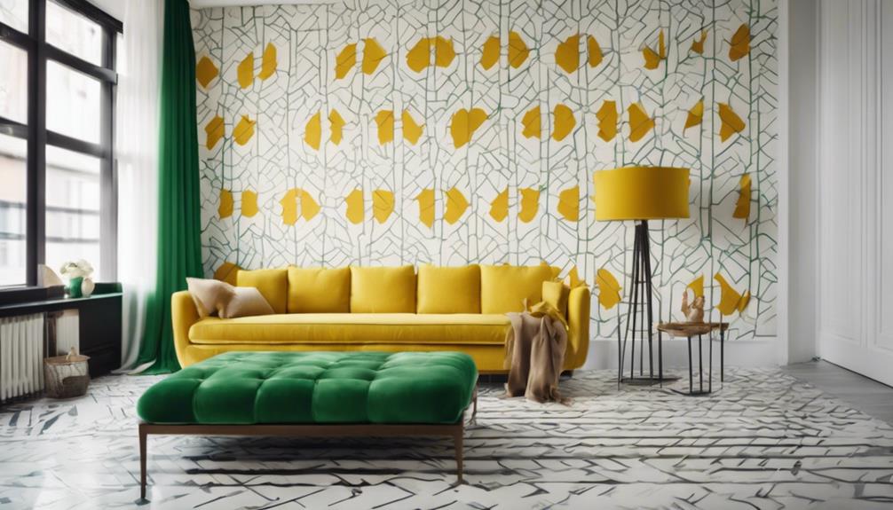 patterned accent wall ideas