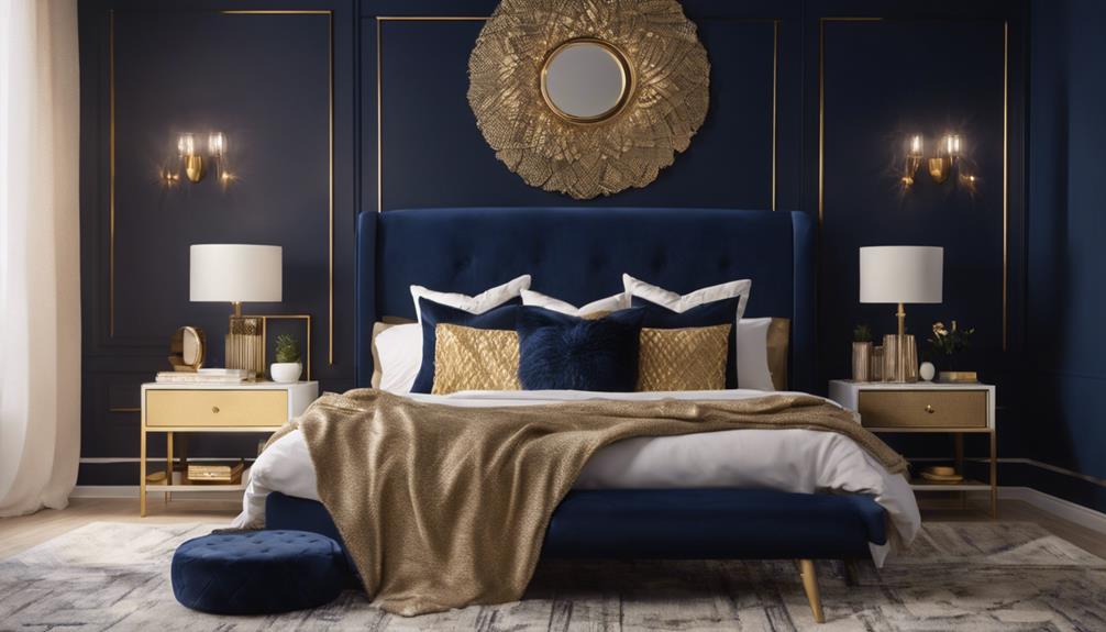 revamp bedroom with navy