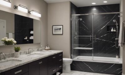 solid surface shower remodels
