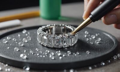 sparkling diamond ring cleaning