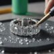 sparkling diamond ring cleaning