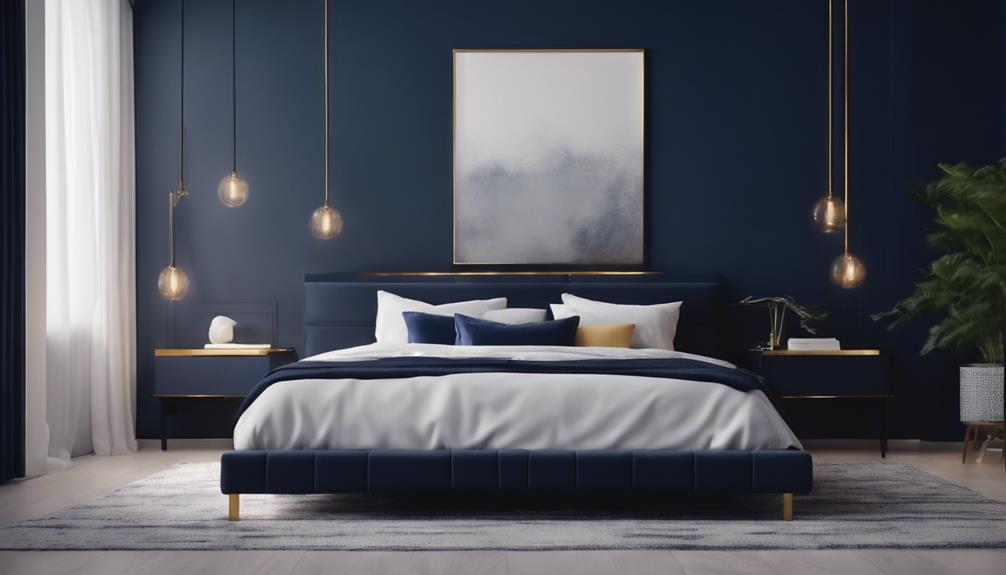 stylish serene navy decor