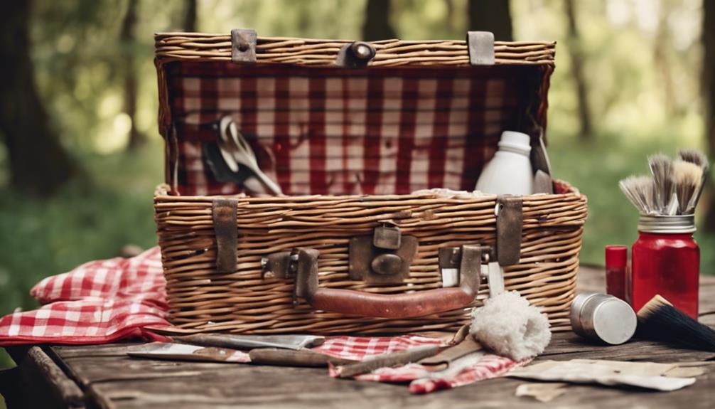 vintage picnic basket essentials
