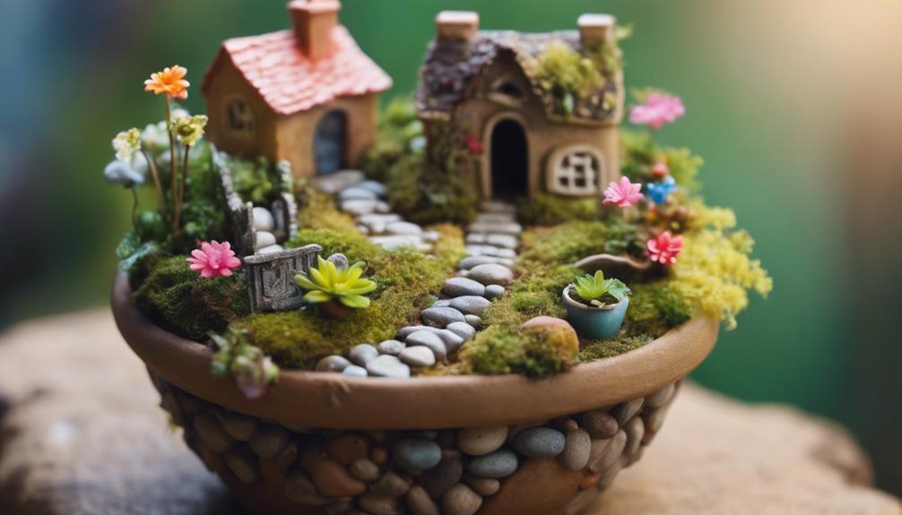 whimsical pot fairy garden